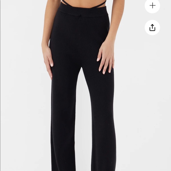 4th & Reckless Scorino Tie Knit Pants - size 8 - Picture 6 of 14